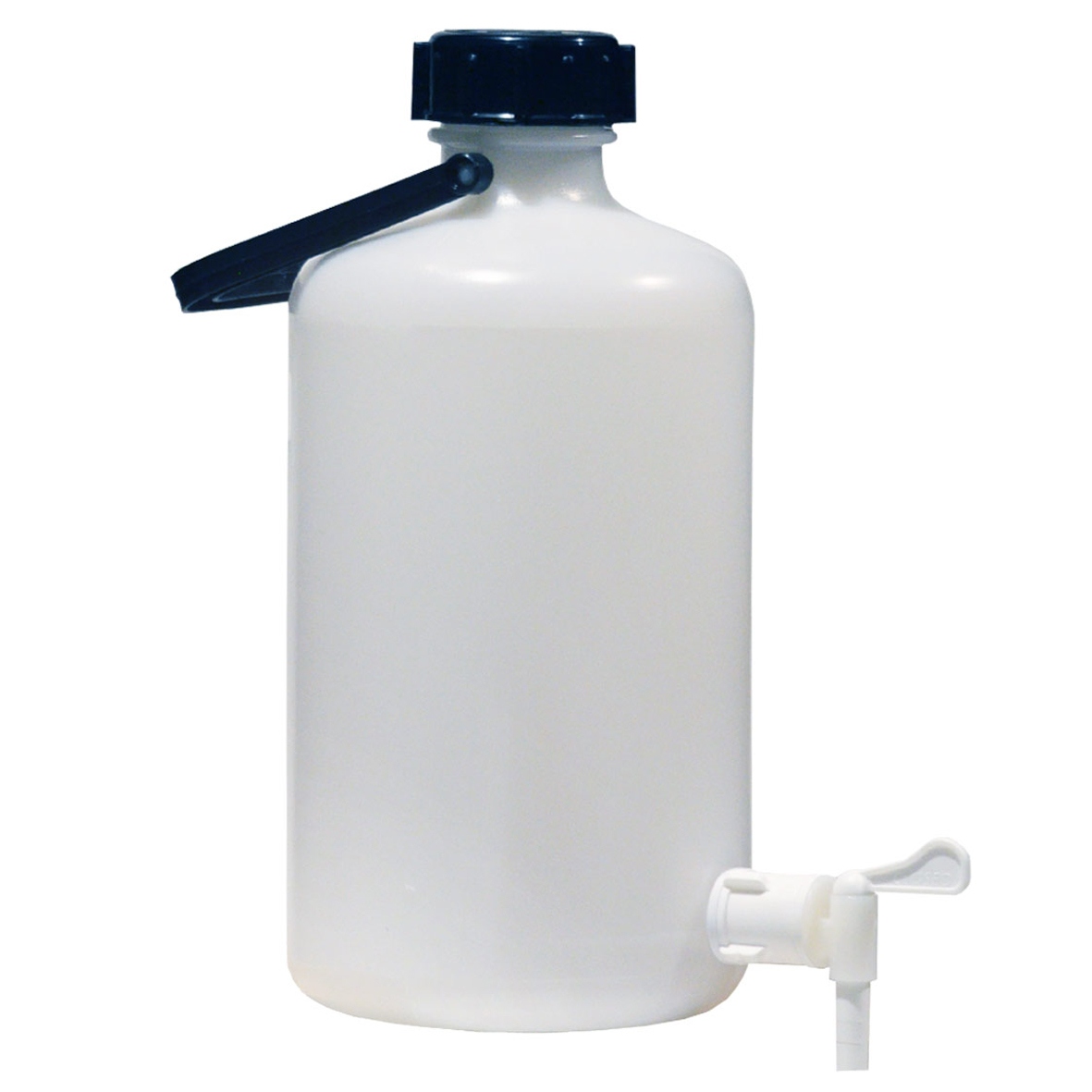 Jerrican 10 litres translucide avec robinet et bec verseur